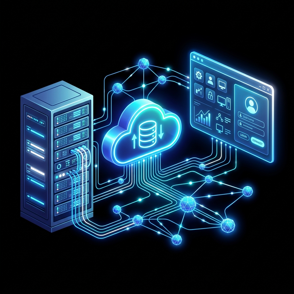 Ilustración de modernización IT