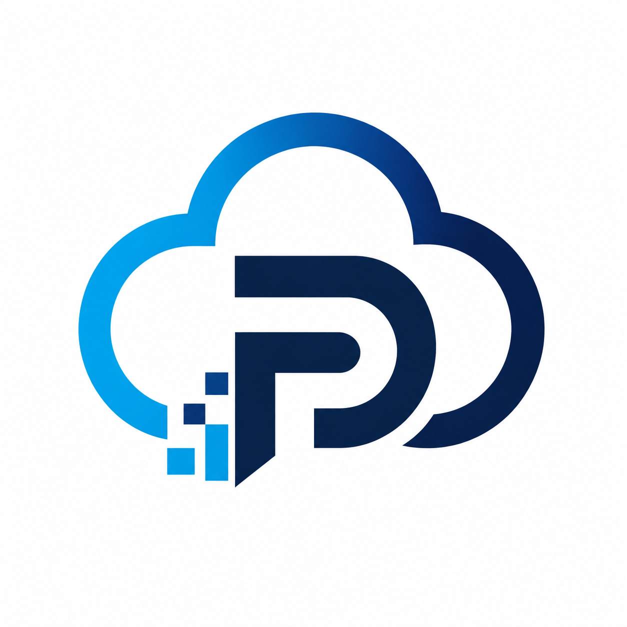 Icono ProCloud: nube tecnológica con letra P